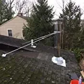 Chimney tube bracket, windproof and snow fixing frame