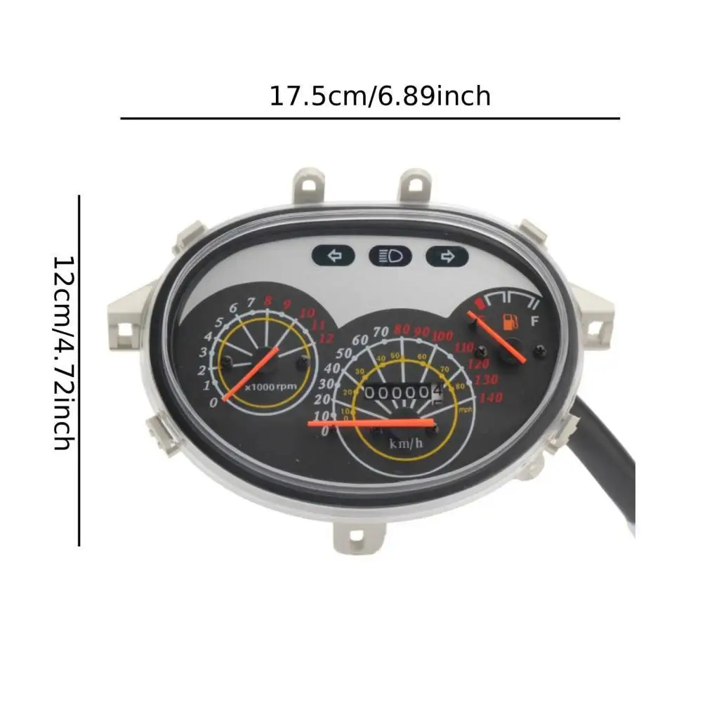 Universal Motorcycle Speedometer Digital Odometer Dashboard Meter Tachometer RPM Display for Motorbike 125cc Enduro