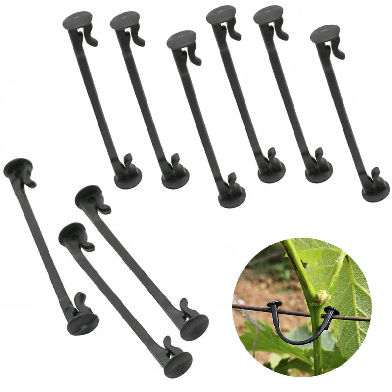 Grape Vines Clips Vine Fixing Hooks Durable Plastic Plant Vines Fastener Tied Buckle For Tomato Vegetable Hook Plastic Hook