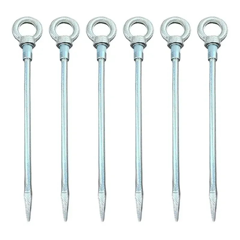 

Гвозди для горной палатки, удлиненные гвозди из углеродистой стали, жирные гвозди для навеса, оцинкованная трава, фиксированные гвозди для кемпинговой веревки, якорь для ворса