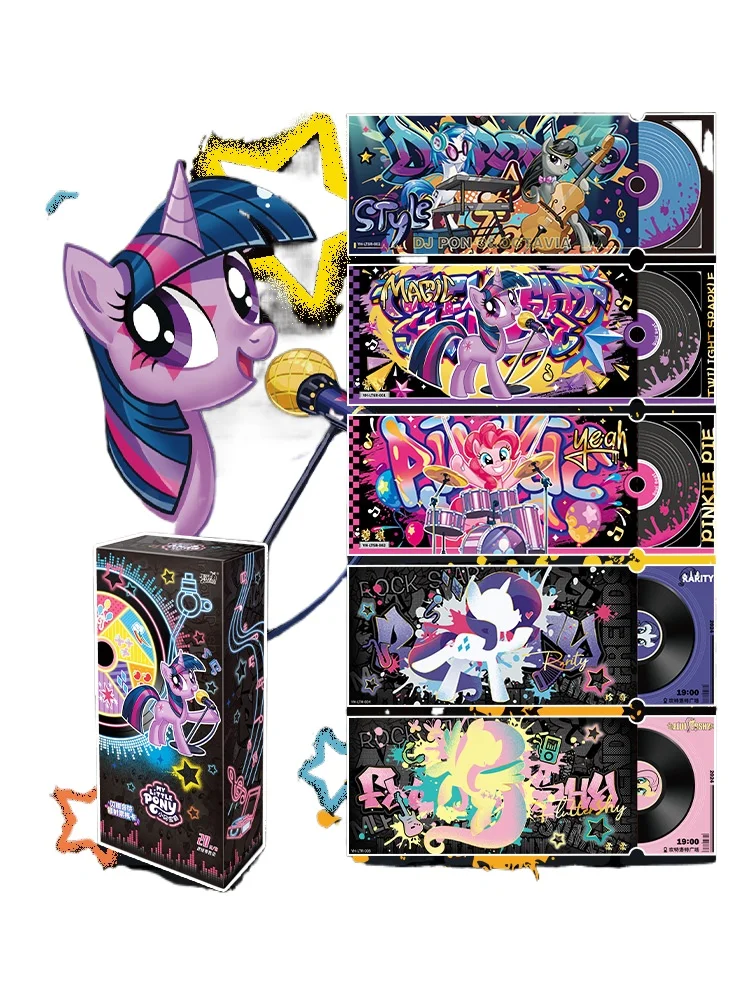 KAYOU My Little Pony Card Soul Beat Card My Little Pony Shine Card Sparkling Notes in A Whole Box Children's Toys Birthday Gift