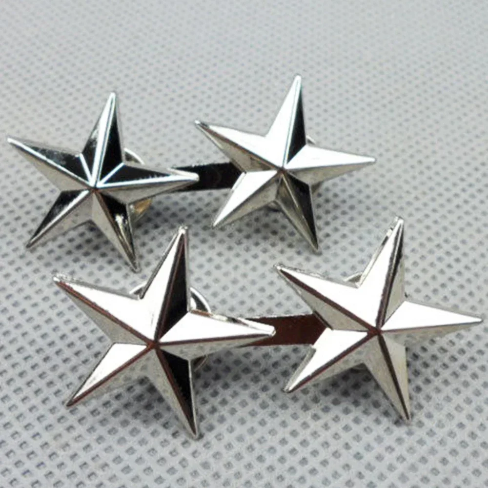PAIR WW2 US ARMY INSIGNIA OFFICER MAJOR GENERAL RANK TWO STARS PIN BADGE