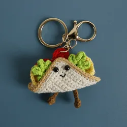 Funny Sandwich Butter Crochet Keychain, Cute Jxogo Car, HTML, Cartoon, Food Butter, Pendant for Bag