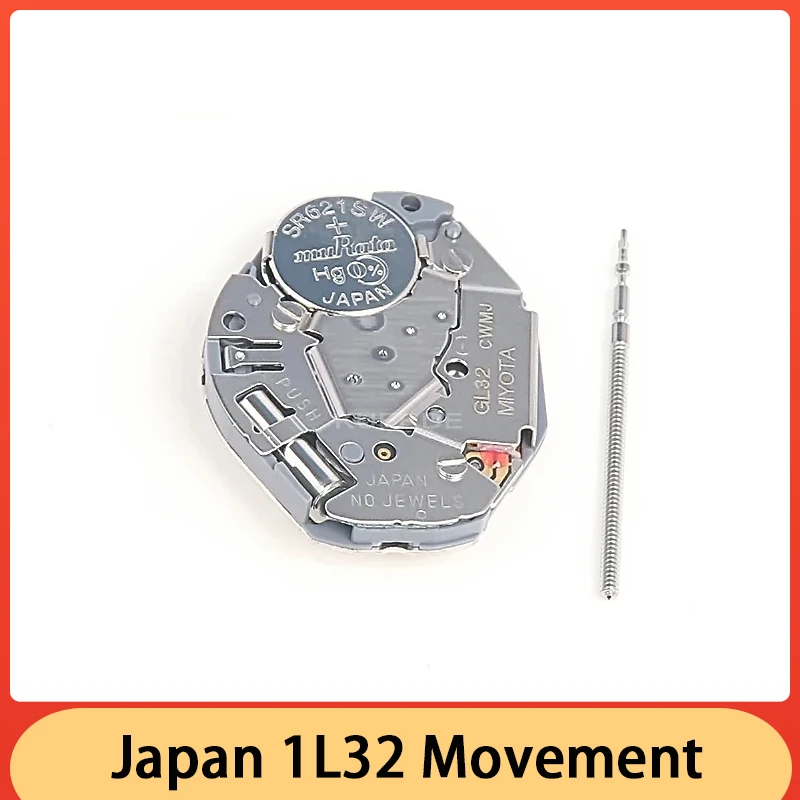 NEW Japan Imported 1L22 Movement Two Hands Quartz Movement 1L32 Movement Three Hands Replacement Parts for Watch Movement Repair