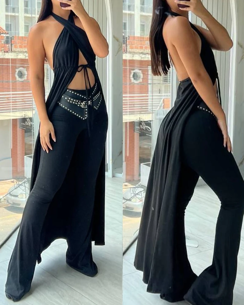 

Women's Dress 2025 Spring Summer Latest Striped Print V Neck Button Front Dress Casual Spaghetti Strap Maxi Dress Long Skirt