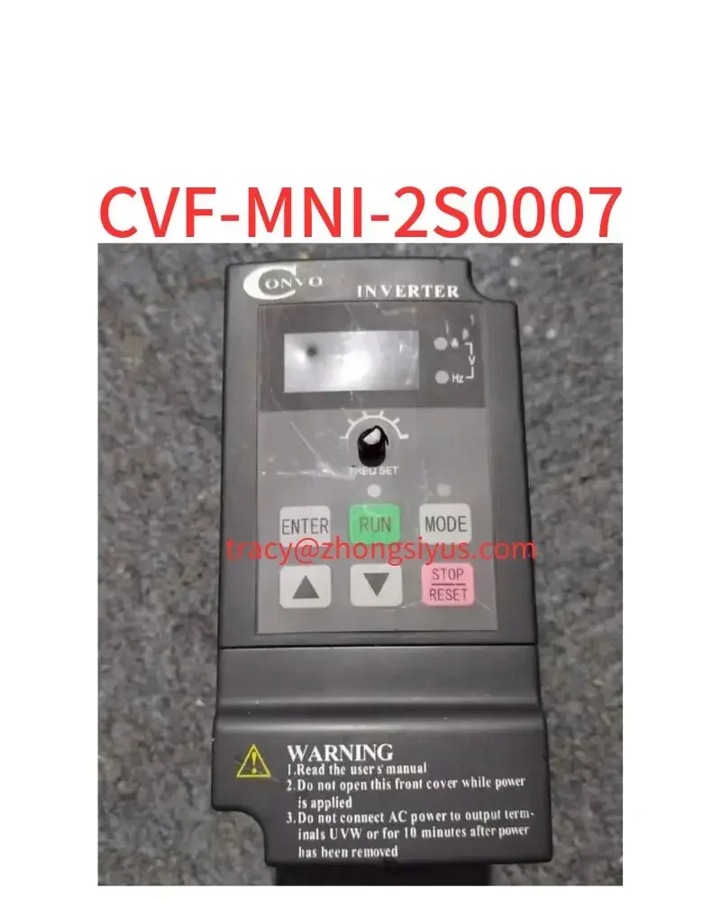 Used inverter, CVF-MNI-2S0007,0.75 kw 220V, function package