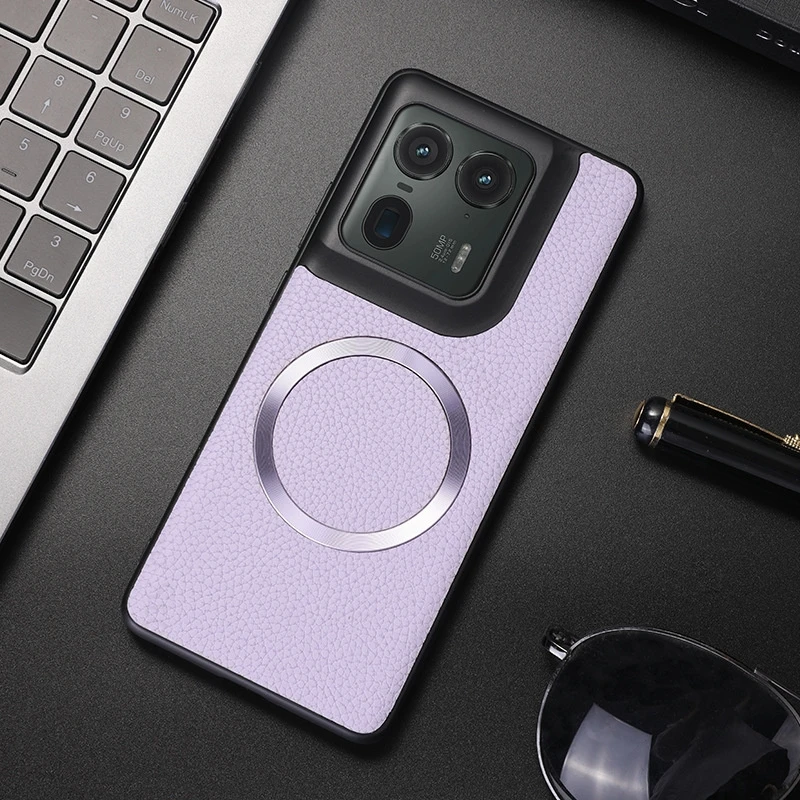 

Leather Phone Magnet Case For Motorola Edge 50 Ultra 40 Neo For Magsafe Wireless Charger Cover For Moto G85 G45 G34 G Power 2025