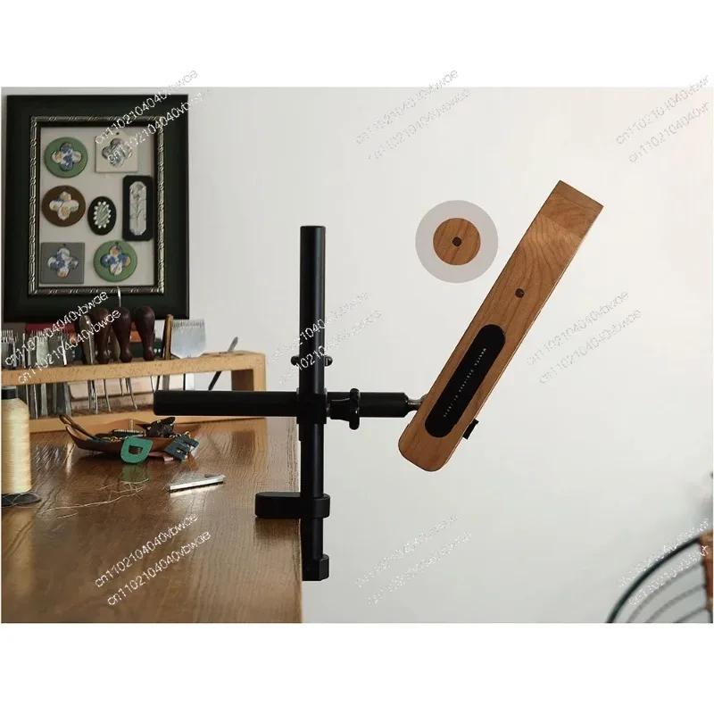 

Leather Hand Sewing Clip DIY Handmade Leathercraft Work Fixture Stitching Fixed Sation Black Walnut Cherry Wood Optional