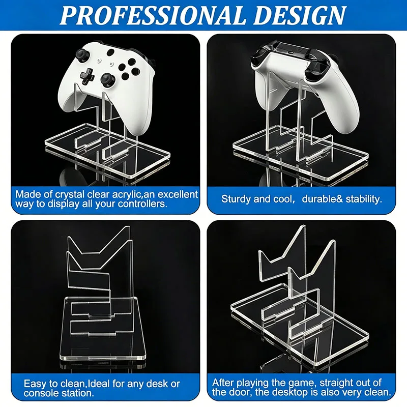 Universal Gamepad Holder for PS3/PS4/PS5/Xbox Vertical Game Controller Display Rack Acrylic Stand for Playstation 3 4 5 Joypad view 5