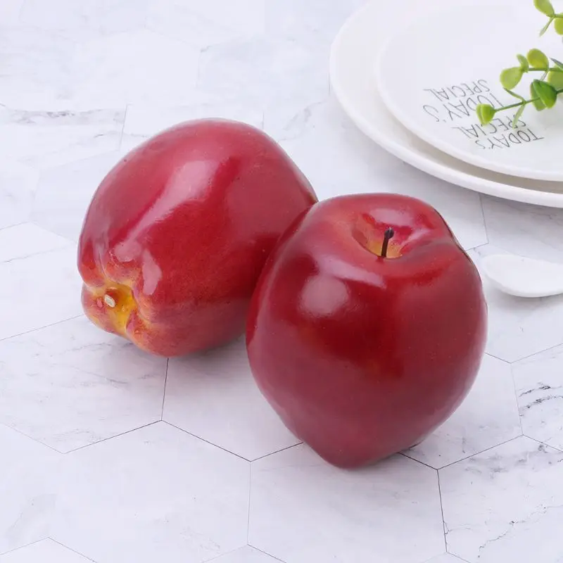 Frutta artificiale realistica realistica Red Delicious Kitchen Fake Display Deco