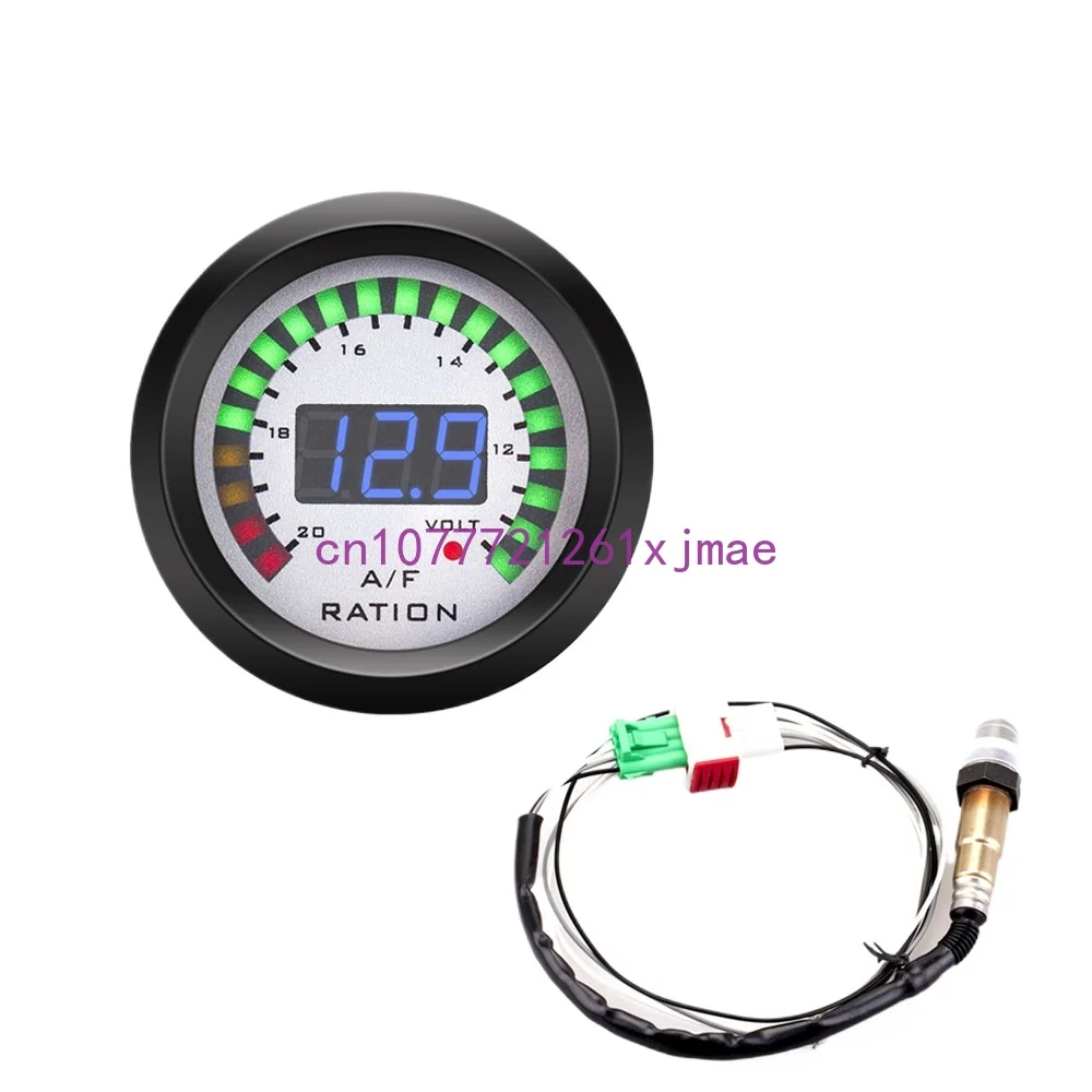 

Car Modification Instrument 2-Inch 52mm Digital Display Led Two-in-One Air-Fuel Strap Oxygen Sensor Car Instrument