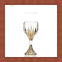 Hand-painted high-value red wine glasses luxury goblets home high-grade crystal glass creative wine glasses.