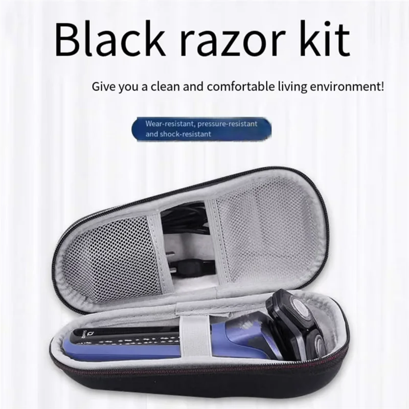حافظة سفر ذات غلاف صلب لسلسلة ماكينة الحلاقة Norelco 2100، 2300، 3500، حتى 7100-A77G