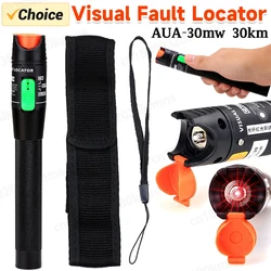 High Quality 30MW FTTH Fiber Optic Tester Pen Type Red Laser optical fiberLight 30KM Visual Fault Locator Optical Cable Tester