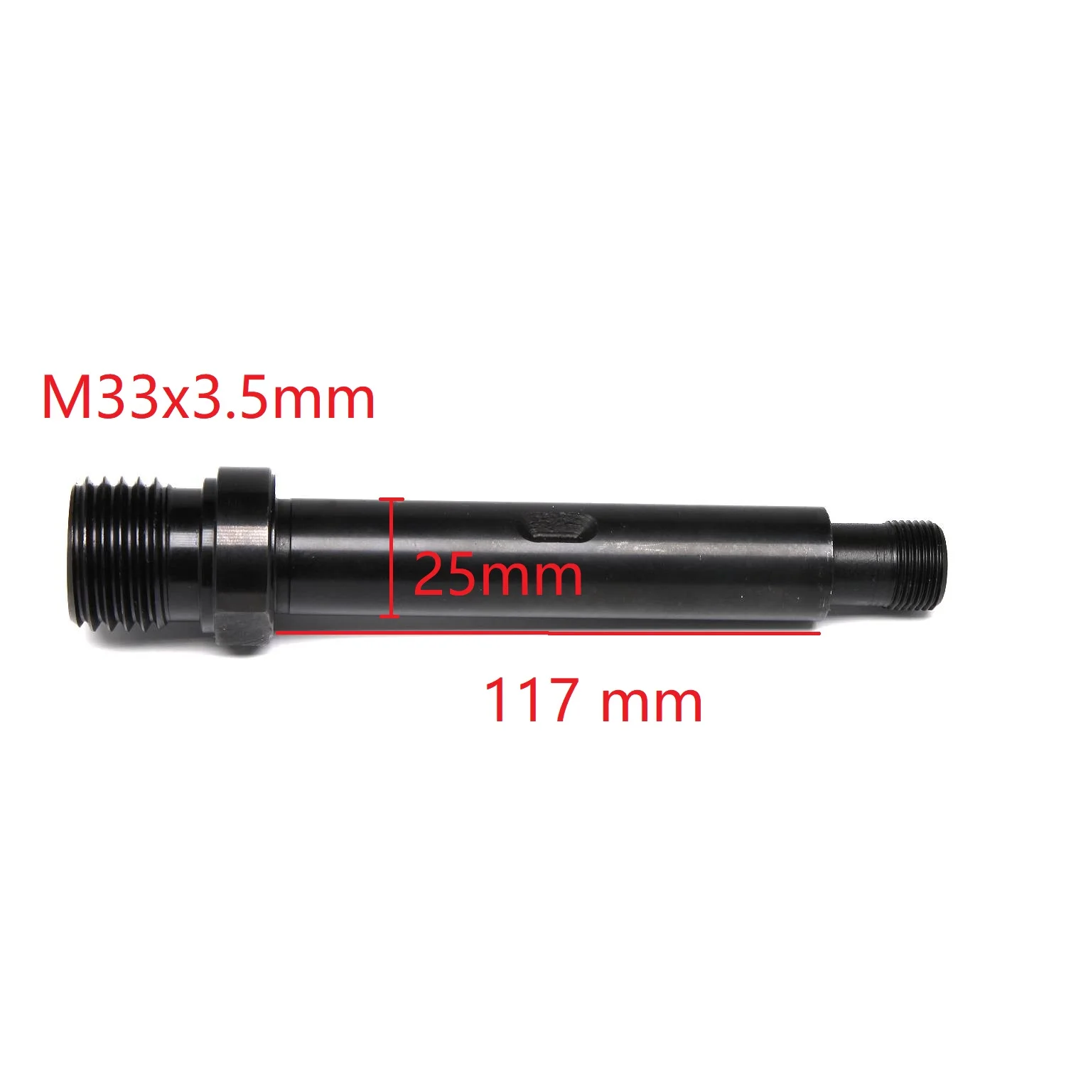 M33x3.5mm M33 Diameter 24mm or 25mm Woodworking Lathe Headstock Spindle Shaft DIY Cutter Fit Wood Chuck Rust Prevention