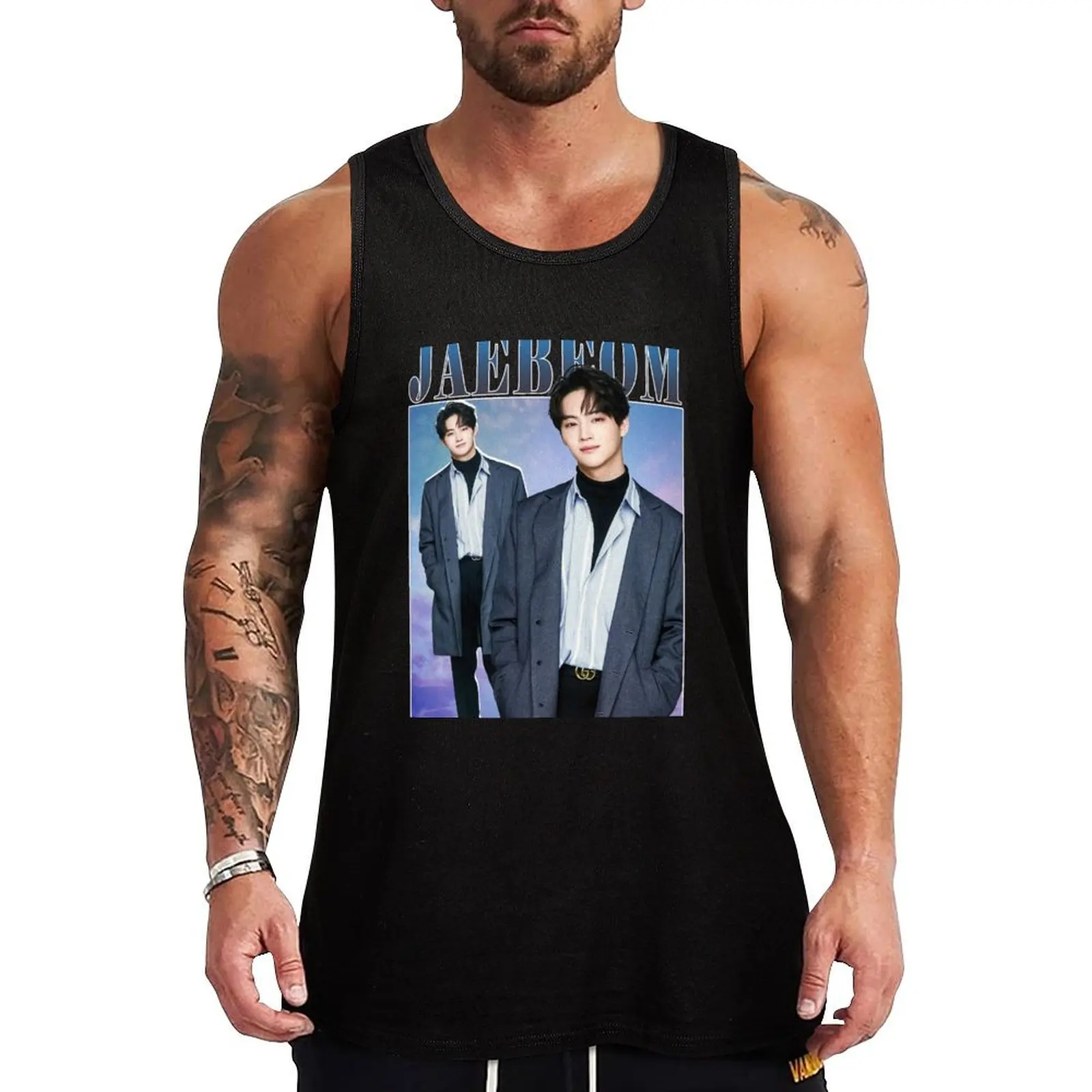 JB Tank Top Gym Tank Top Quick Dry Sleeveless Fitness Shirt