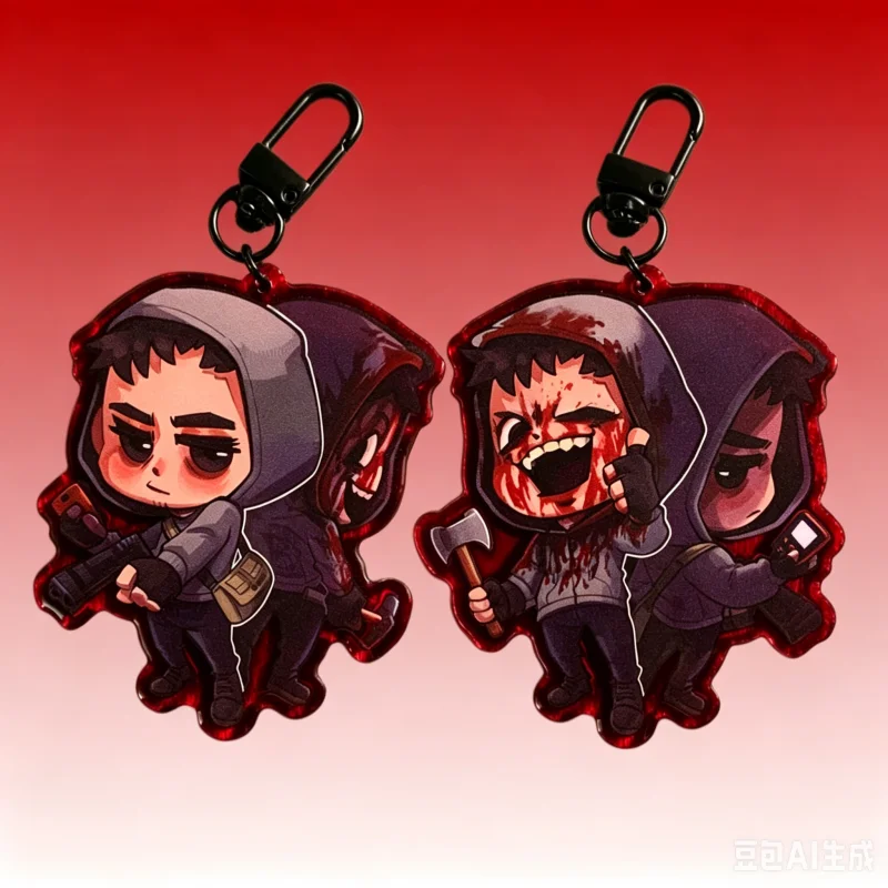 customized Double sided acrylic keychain game enthusiasts suitable for any occasion