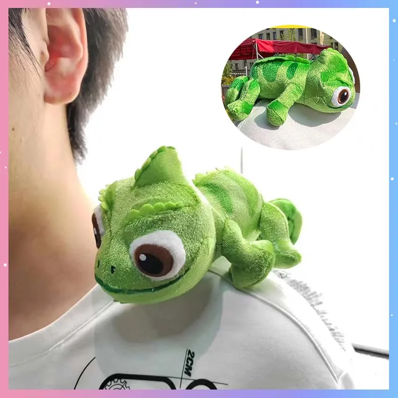 

Паскаль Рапунцель Хамелеон плюшевая игрушка мультфильм милые мягкие игрушки плюшевая кукла с магнитом сидящая плечо ящерица ACG игрушечная фигурка