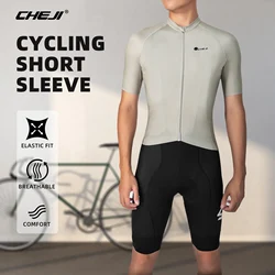 CHEJI-Men's Short Sleeved Quick Drying Cycling Jerseys,Sports Tops,Breathable Clothing,High-Quality Cycling Equipment,Summer,New