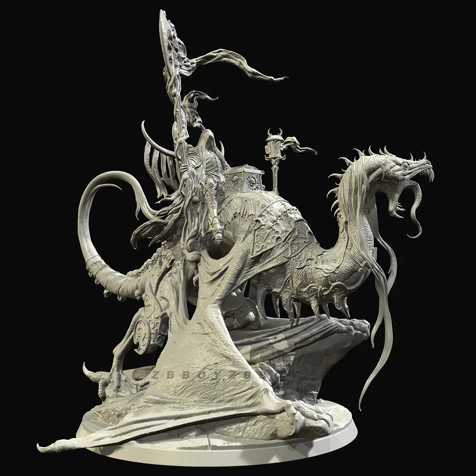 Overall heights 55mm 70mm 90mm 120mm Resin model kits figure colorless and self-assembled 3D Printing  TD-6727/3D