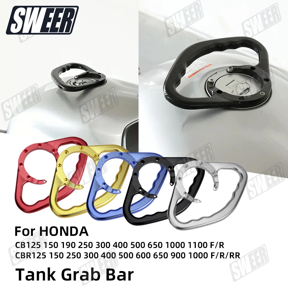 

Motorcycle Rear Passenger Gas Tank Bar Armrest Fit For Honda CB250 300 500 CBR400 650 900 F/R/RR Fuel Tank Armrest Accessories
