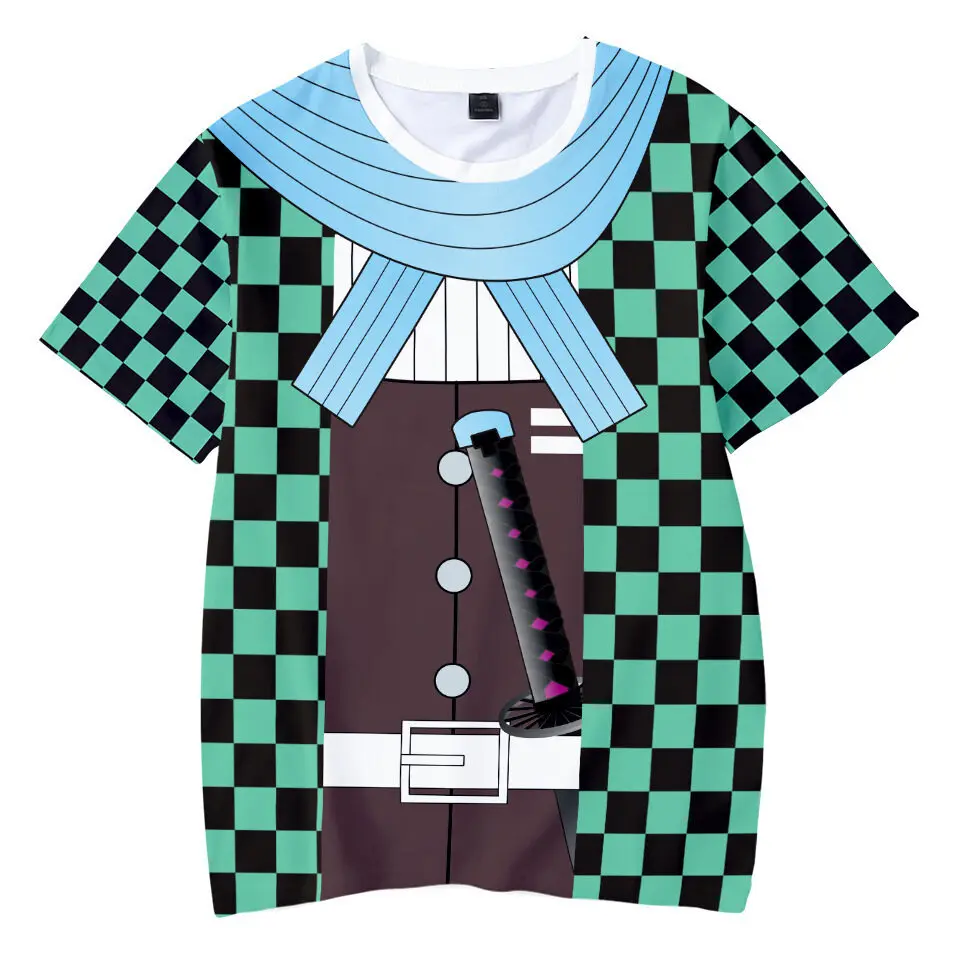 

New Cartoon Japanese Anime Fashion 3D Digital Printed T-shirt Comfortable Casual Round Neck Short Sleeve Kids Cosplay T Shirt