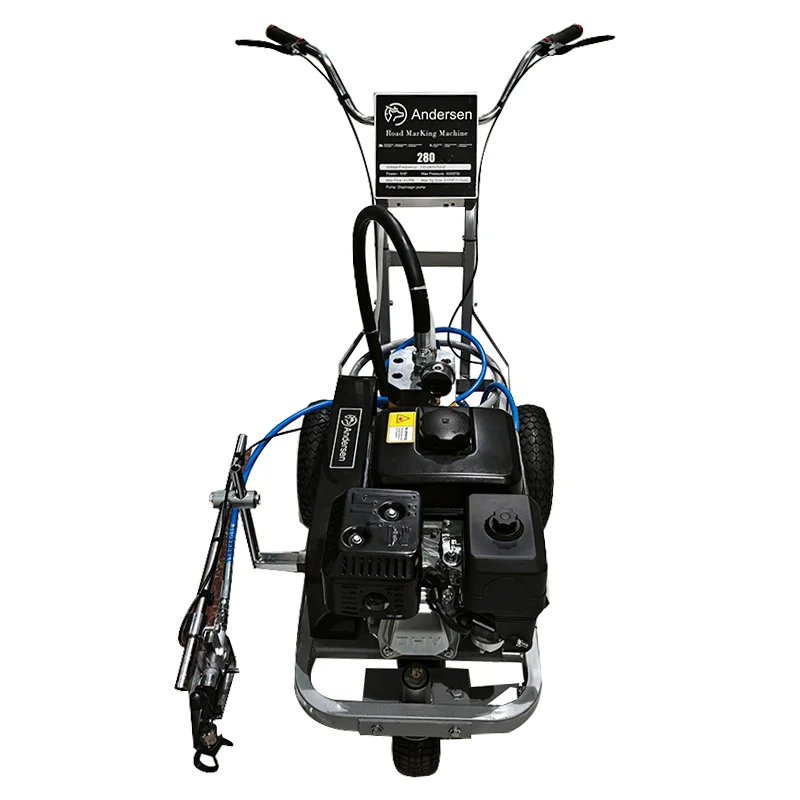 بخاخ علامة الطريق الجديد الفعال مع مضخة الحجاب الحاجز والمحرك لمواقف السيارات تحت الأرض لآلة وضع علامات خط الطريق #2