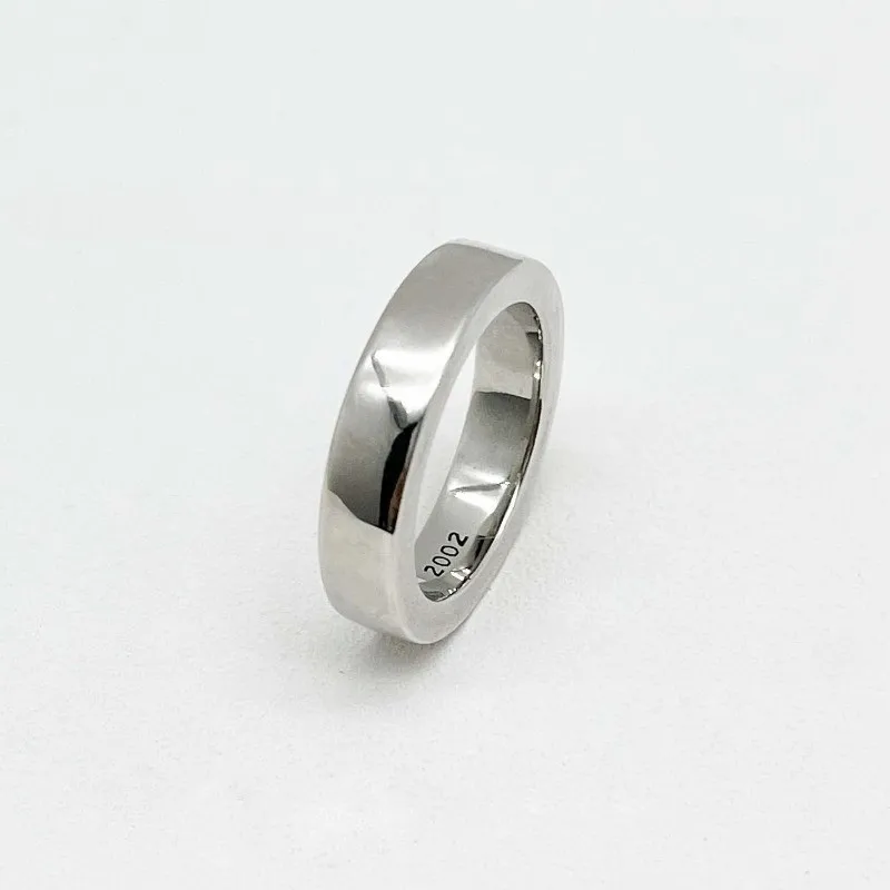 S925 Sterling Silver Hip-hop Retro Eternal Heart Cross Flower Ring for Couples, 2026 New Product