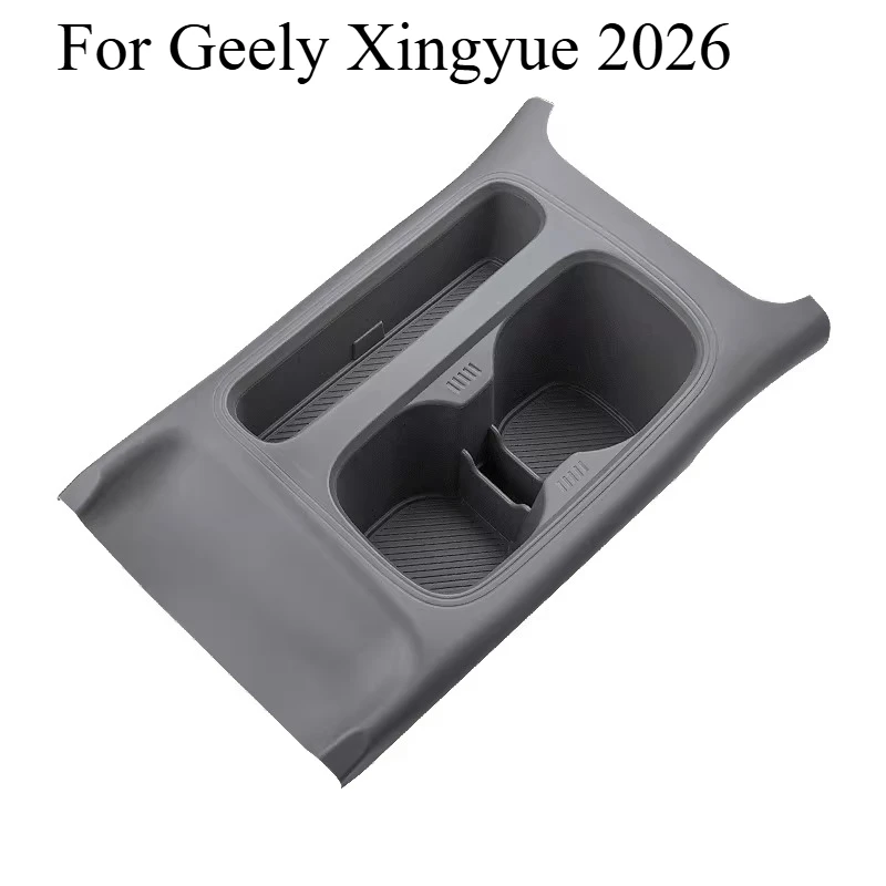 

For Geely Xingyue 2026 Center Console Silicone Cup Holder & Storage Tray Set – Anti-Slip Interior Organizer Liners