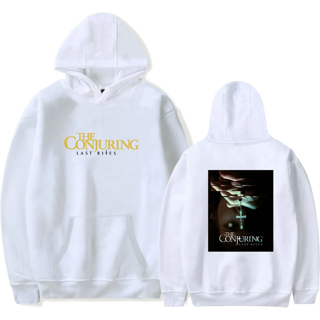 The Conjuring Last Rites هوديس تأثيري البلوز برنامج تلفزيوني البلوز الهيب هوب الملابس موضة كم طويل المرأة الرجال هودي #2