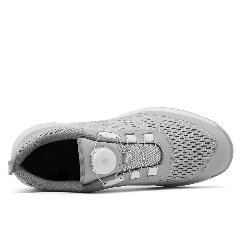Męskie buty golfowe LiXingMing Nowe szare, duże rozmiary do 47 # Oddychające tenisówki golfowe Trening na świeżym powietrzu Zawody golfowe Buty