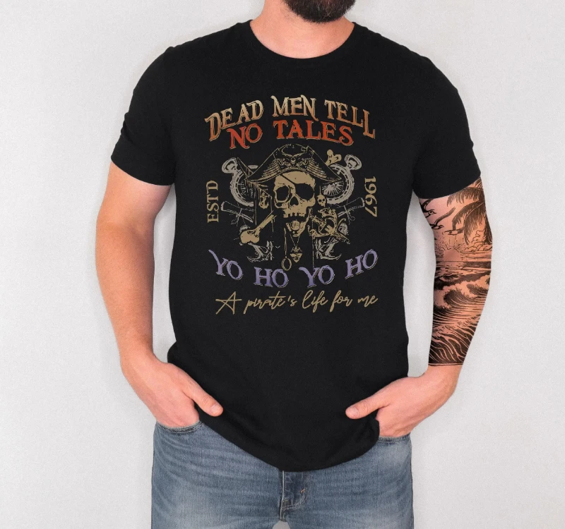 

Рубашка Dead Men Tell No Tales, Пиратский свитшот Disney, Пиратская жизнь для меня, Рубашка пиратского круиза, Рубашка с пиратским черепом, Дисней