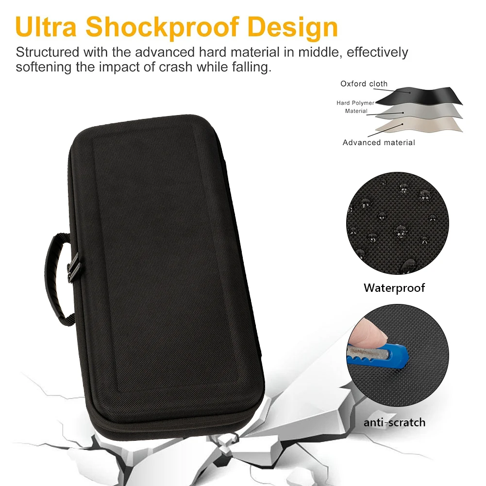 EVA Hard Carrying Case Shockproof Hard Travel Case Anti-Scratch Portable Travel Storage Bag Dust-Proof for Dyson Airstrait HT01