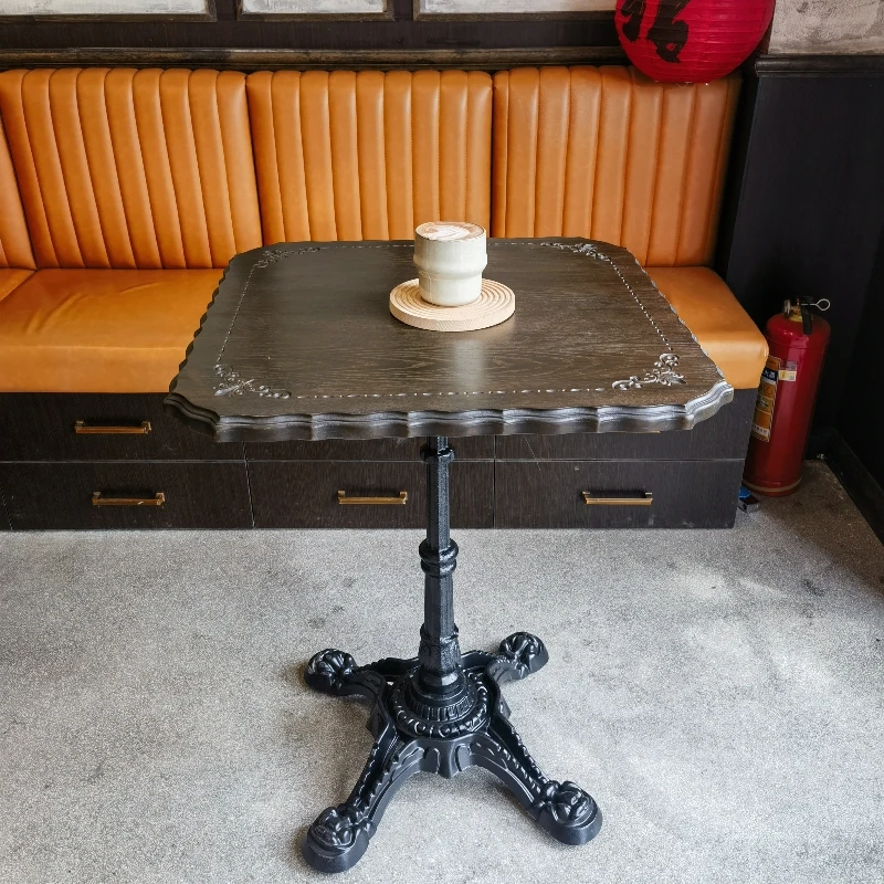 

casual square table coffee table homestay carved coffee table bar