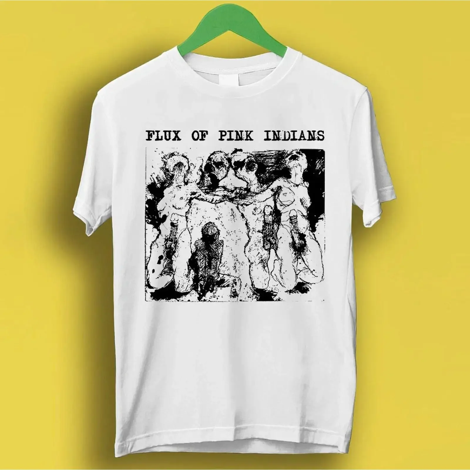 Flux Of Pink Indians The F ing C ts Treat Us Like Pricks T Shirt P2123 vintage Washed streetwear Soft homme Unisex