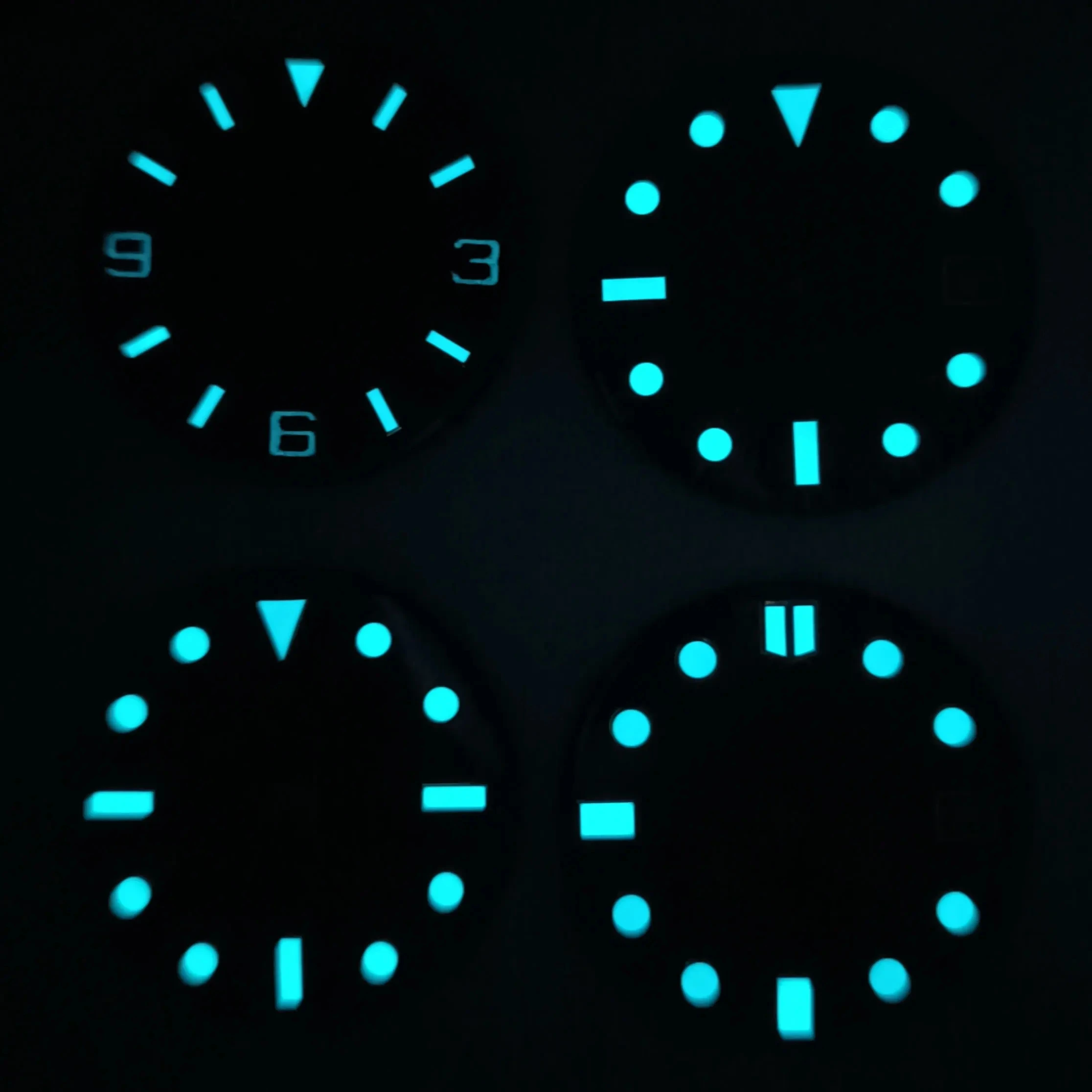 28.5mm Starry Sky Watch with C3 Blue Luminants Suitable for NH35 NH36 Automatic Mechanical Movement Replacement Parts