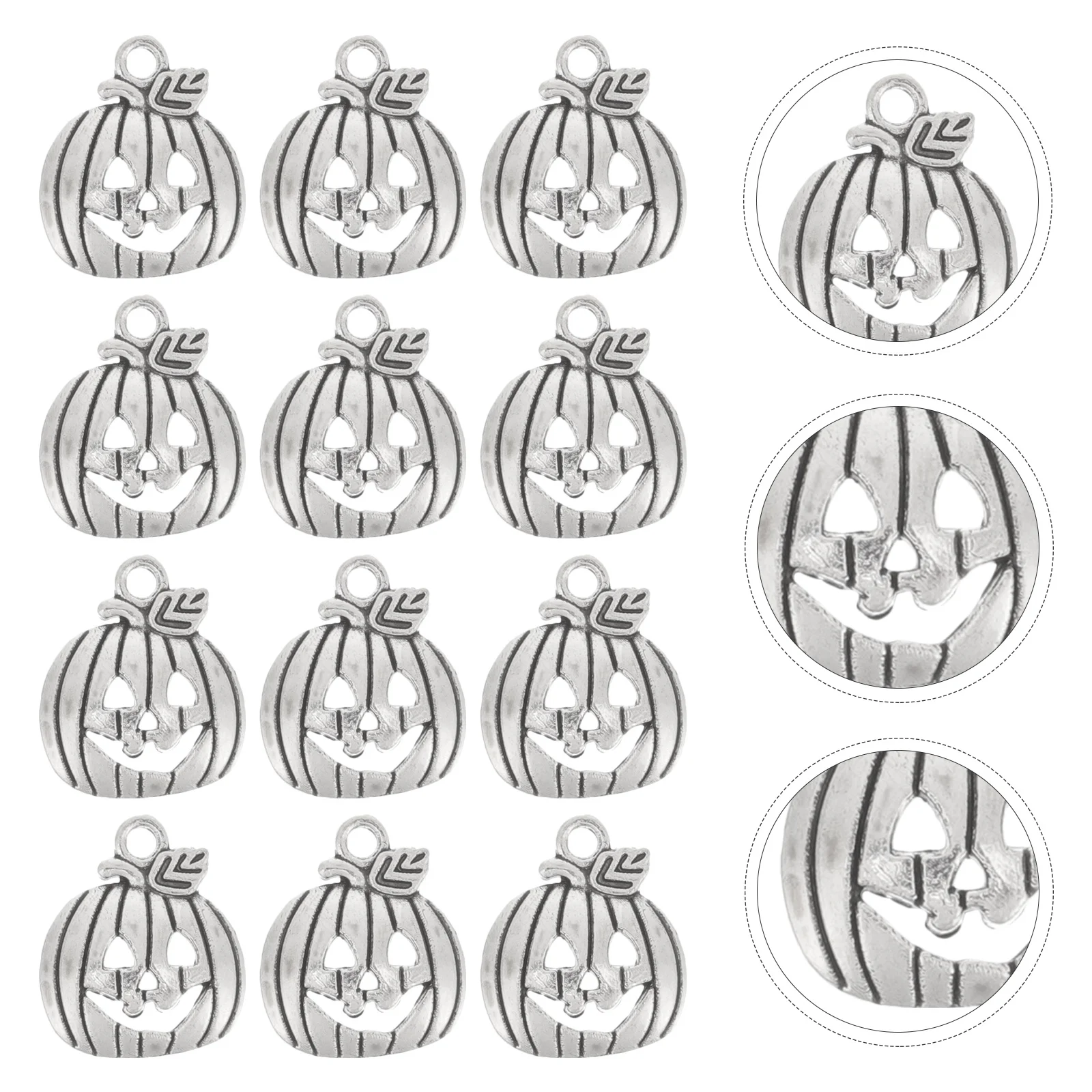 100Pcs Pumpkin Pendant Alloy DIY Jewelry Making Accessories for Necklace Bracelet Charm Craft Gifts Alloy Pendant Charm