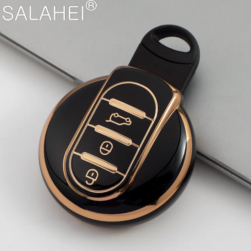 3 Button Car Key Case Cover Shell For BMW Mini Cooper F55 F56 F57 F54 F60 JCW Clubman Countryman Keychain Holder Accessories