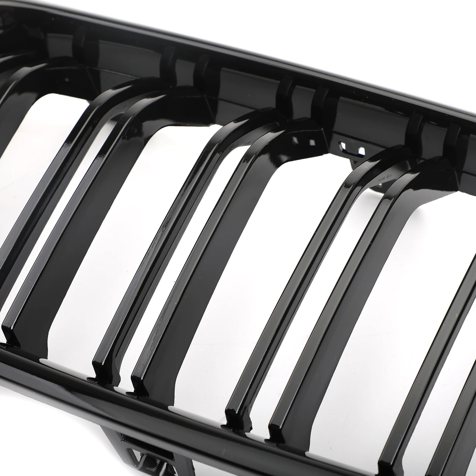 Gloss Black Front Kidney Grille For BMW 3 Series F30 F35 2012-2017 Dual Slats