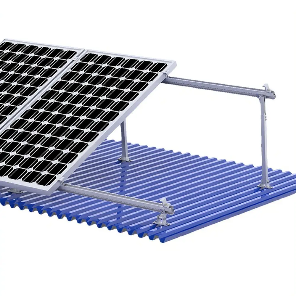 Solar Panel Roof Mounting Support Adjustable Aluminum Alloy Front Legs For Metal Sheet PV Racking System Installation