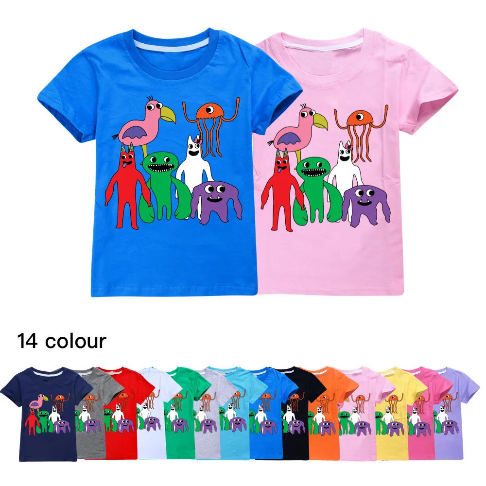 Garden of Banban Children Clothes Kids Summer T-shirt Baby Boys Cartoon Tshirts Toddler Girls Cotton Short Sleeve Casual Tops