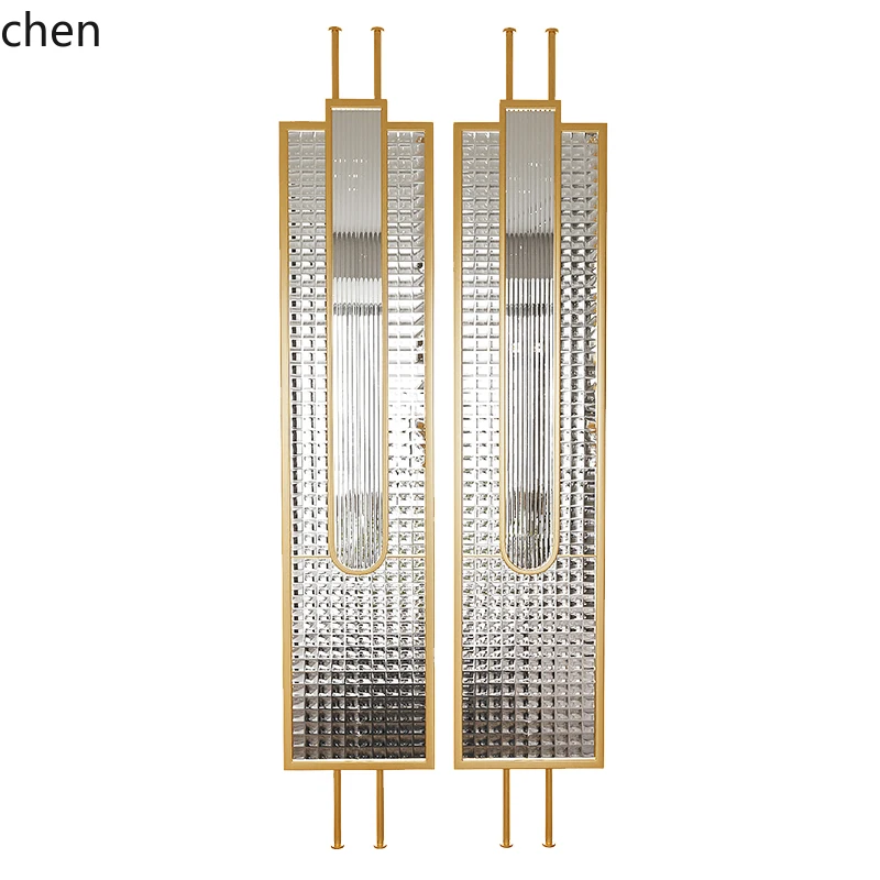 

QZT Glass Screen Living Room Entrance Blocking Metal Stainless Steel Changhong Glass Partition