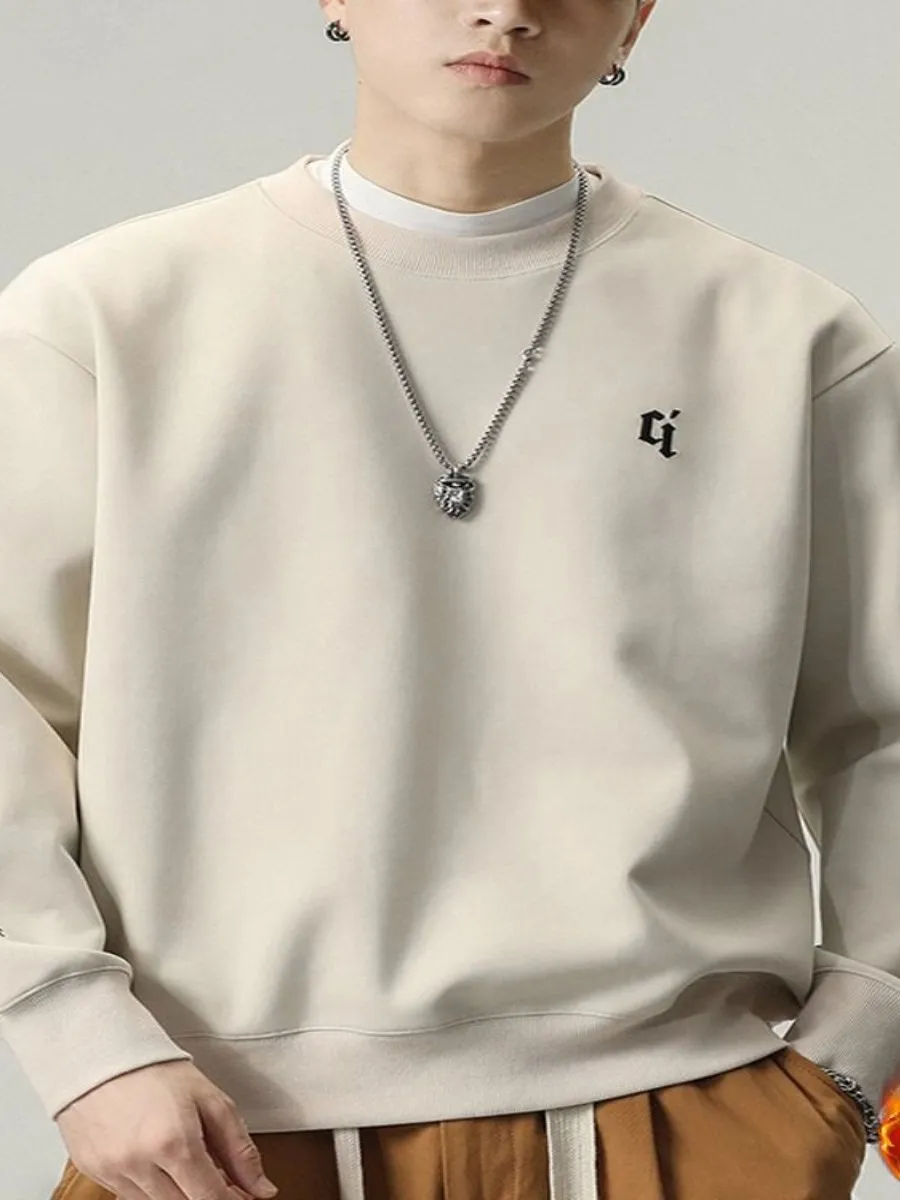 

Мужское худи свободного кроя, осенне-зимнее, с длинным рукавом, повседневное, модное, яркое, тёплое, мужская одежда, худи свободного кроя