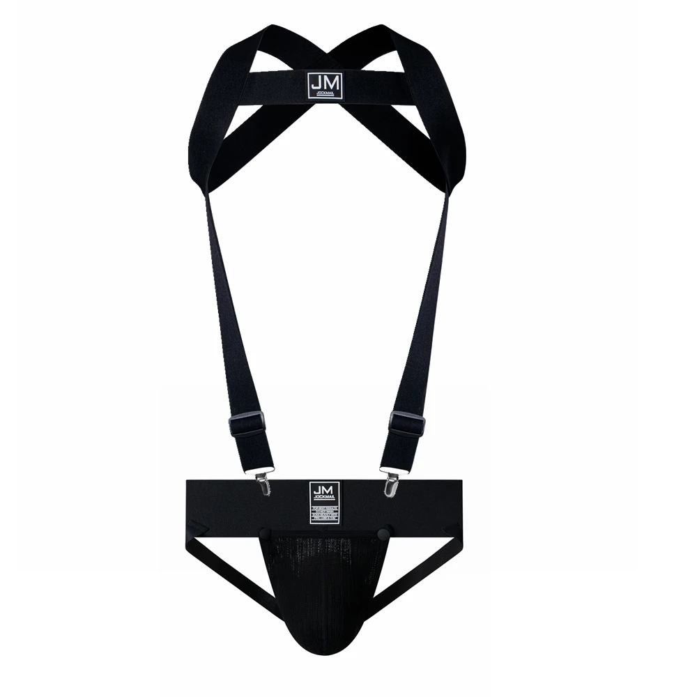 JOCKMAIL Body Harness Adjustable Elastic Strap Detachable Split-type Give Away Athletic Supporters Jockstrap Men Underwear Sets