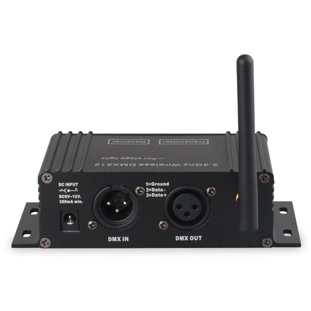 Najlepszy kontroler bezprzewodowy DMX 512 Odbiornik Nadajnik Wyświetlacz LCD Regulacja mocy dla Disco DJ Party Stage Bar Light-EU Plug