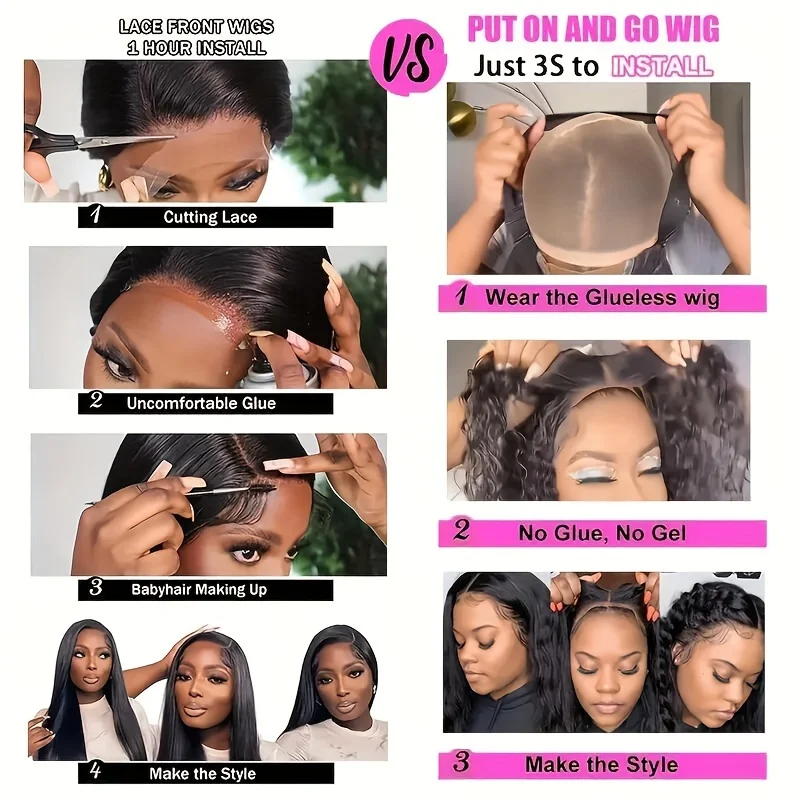 Glueless Curly Bobวิกผม100% ผมมนุษย์Wigsสําหรับผู้หญิงDeep Waveลูกไม้สั้นBobวิกผม 4 × 4 5X5 HDปิดวิกผมPre-Cutบราซิล