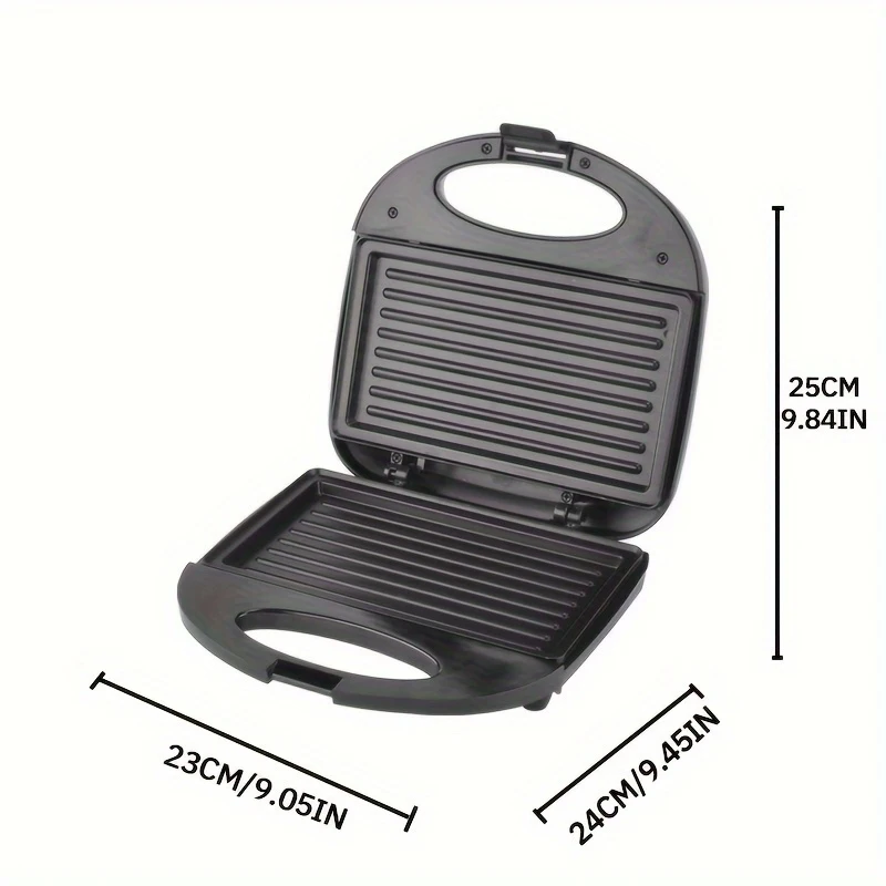 Sandwich Maker Panini Maker Mini Household Steak and Meat Grill2Single-Slice Breakfast Toaster