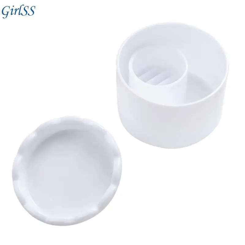 Contenitore pulizia degli utensili per unghie impilabile con coperchio per conservazione a colori multipli T4MB