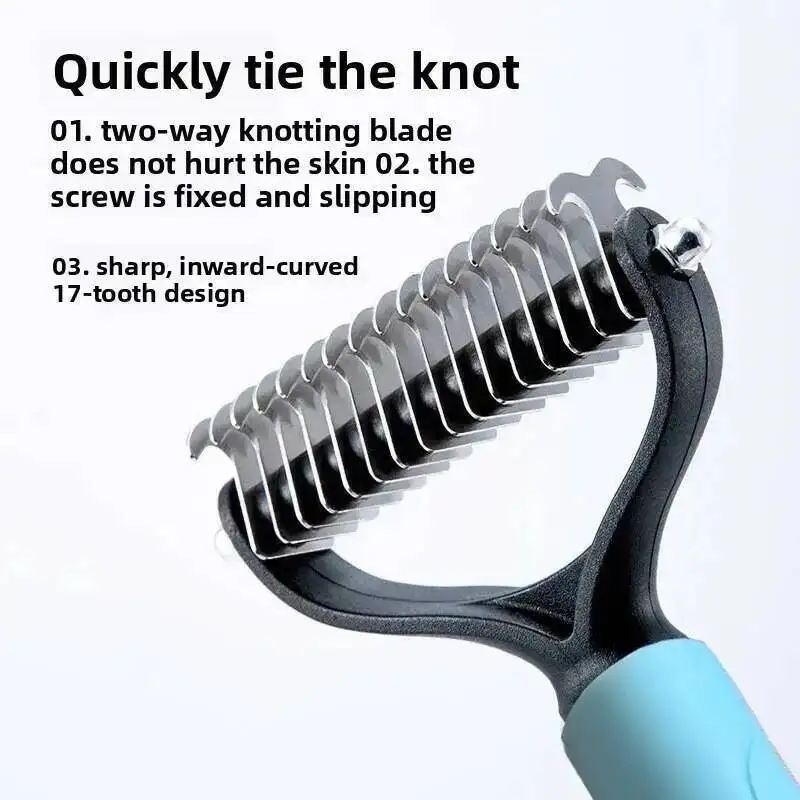 New Professional Pet Cat Hair Removal Comb Brush Dog Grooming Shedding Tools Puppy Hair Shedding Trimmer Pet Fur Trimming Combs gallery 3