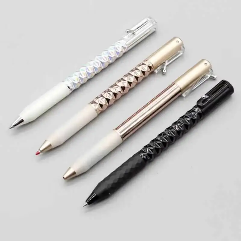 1-3-15 pcs Creative Rhombus Geometry Retractable Ballpoint Pens Multifunction Pen For Writing Stationery